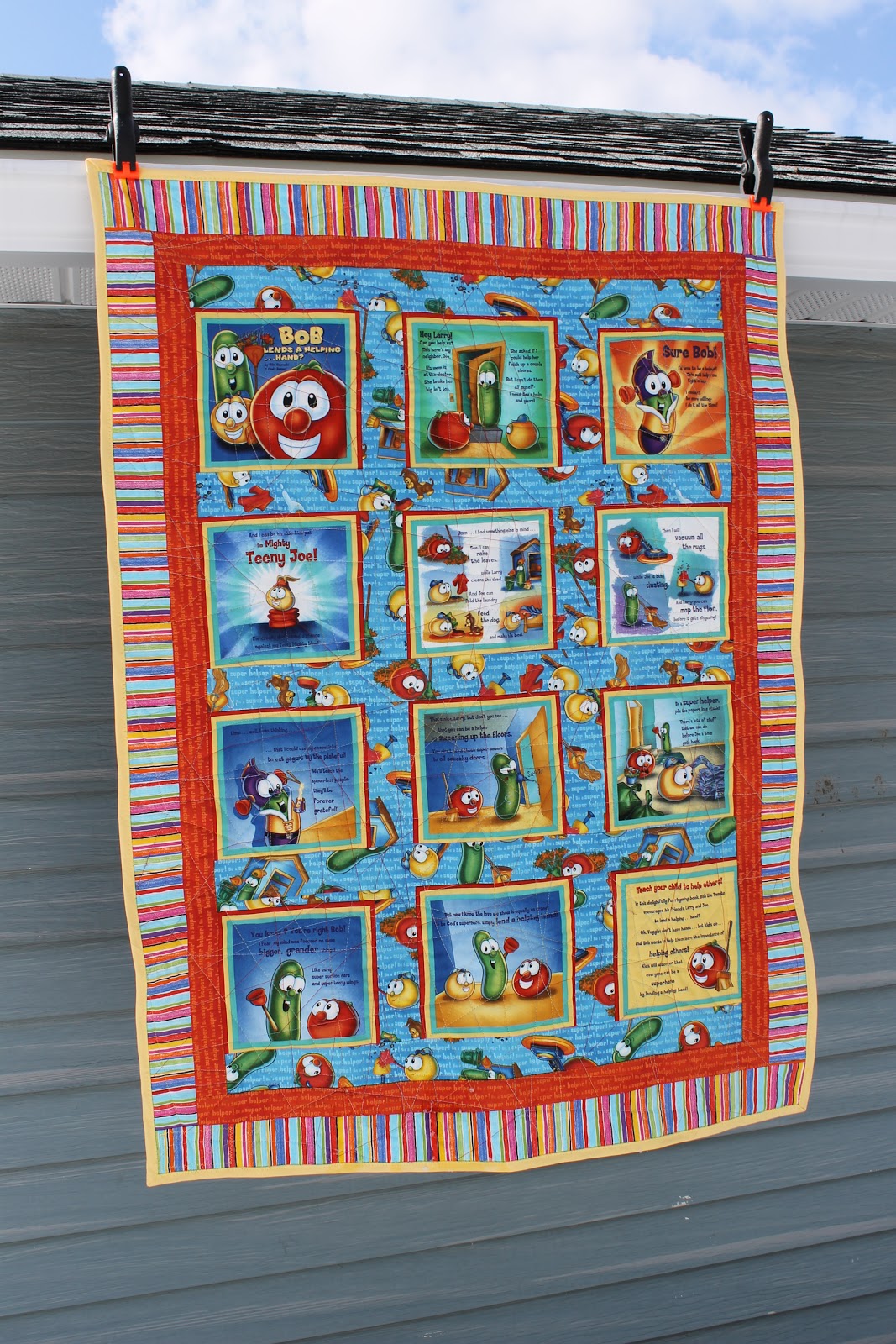 SunShine Sews... Quilts for Kids Veggie Tales Book Quilt