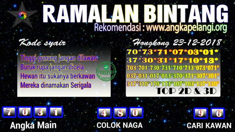 Gambar Syair Hk Minggu 23 Desember 2018 Okekode