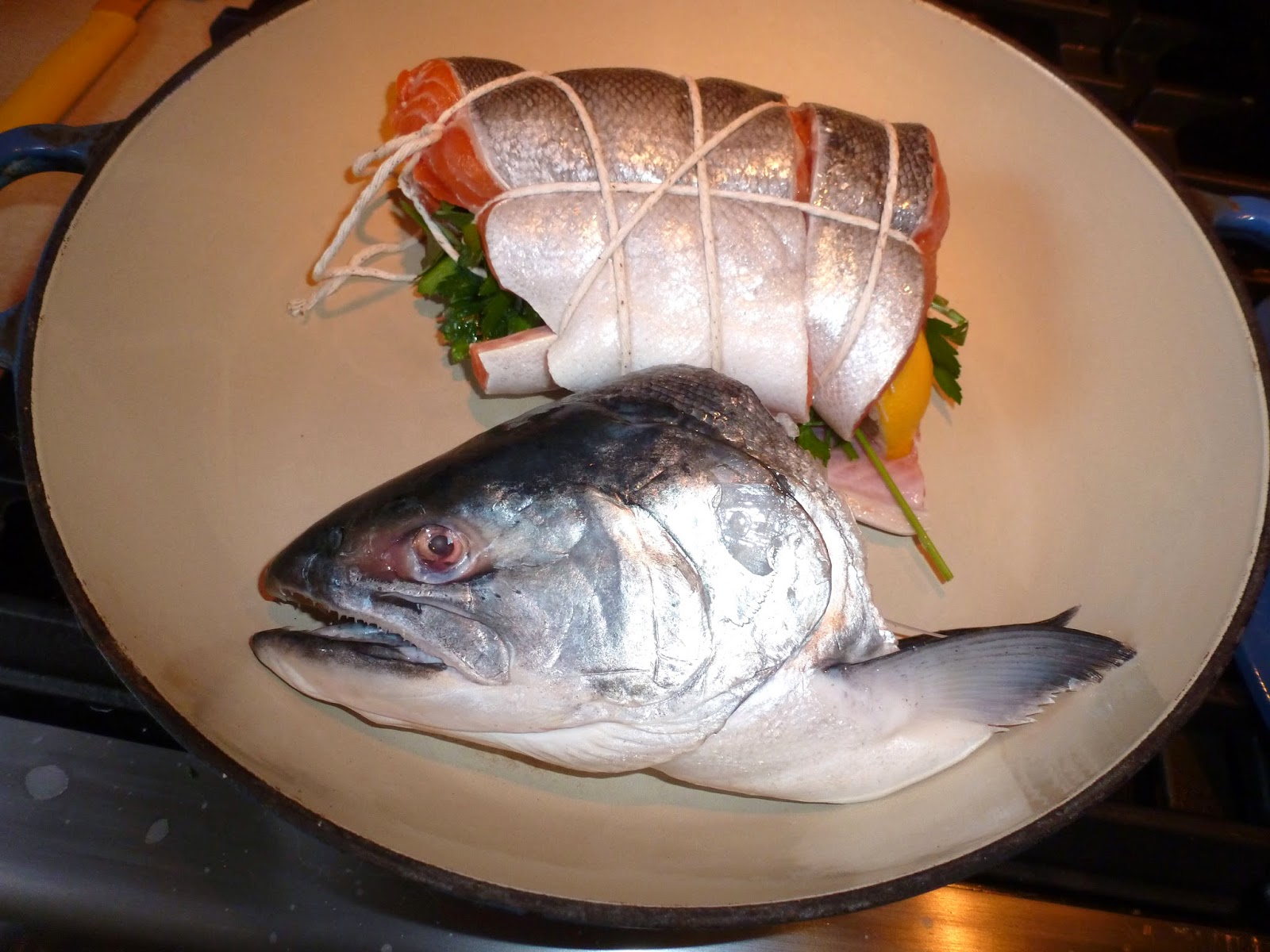 James Walsh Food And Movie Diary Baked Coho Salmon / Fingerling