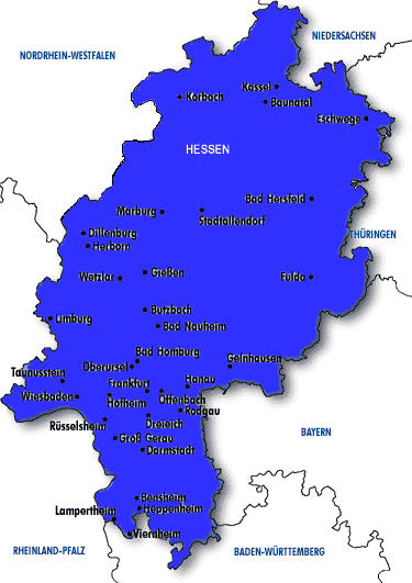 news tourism world: Hessen Karte Region Bild