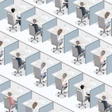 cubículo ambiente de trabalho