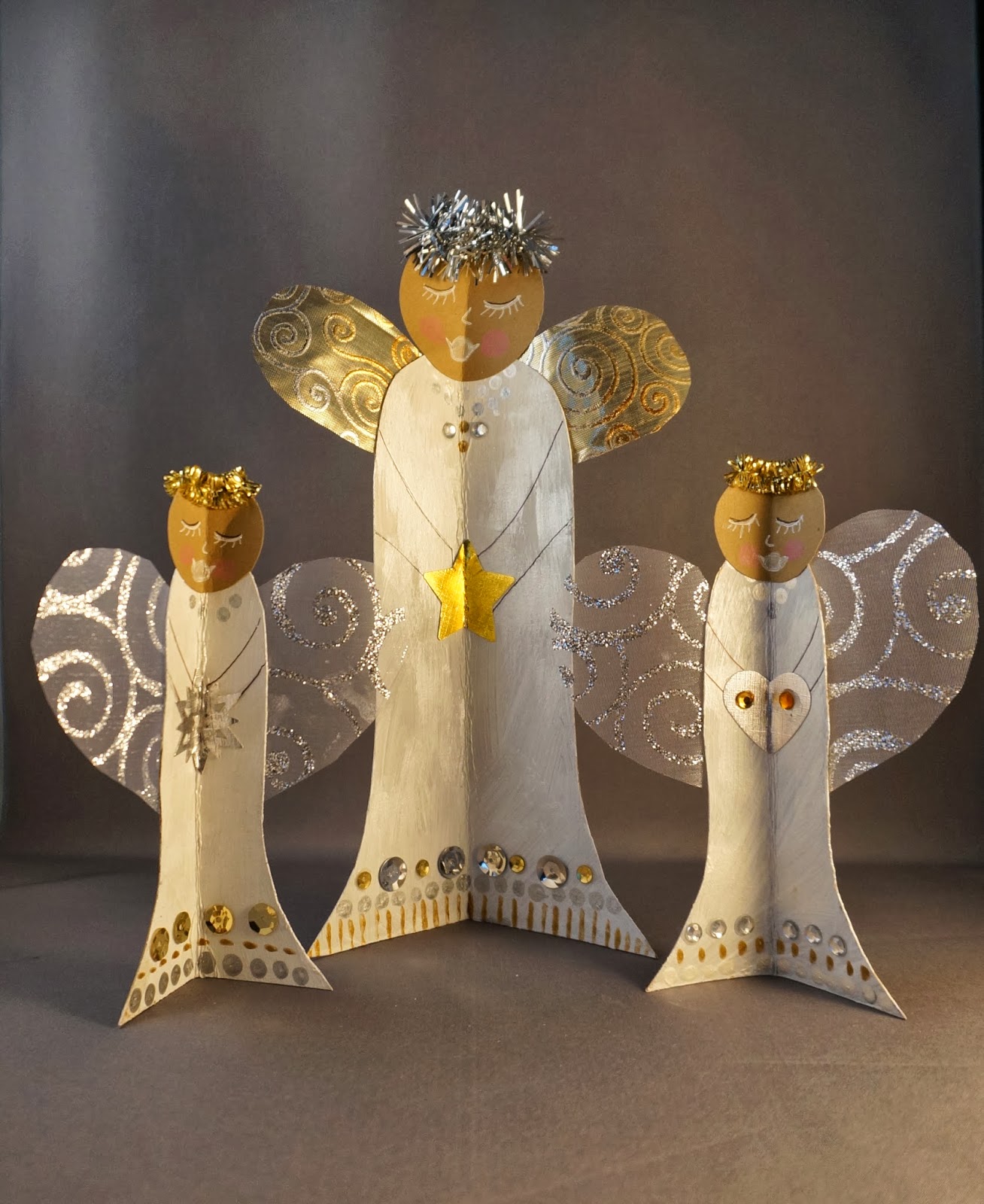 Paper angel for christmas decoration made by me. : r/crafts