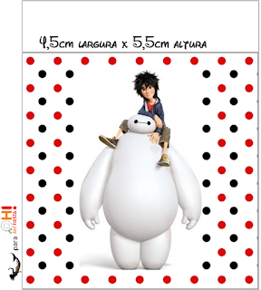 Big Hero 6: Etiquetas Candy Bar para Imprimir Gratis. Etiquetas de Big Hero 6 para imprimir gratis.