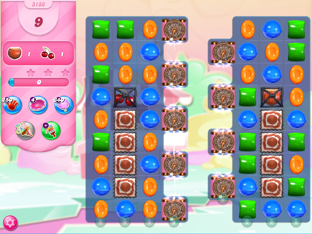 Candy Crush Saga level 3186 Candy Crush Saga level 3186