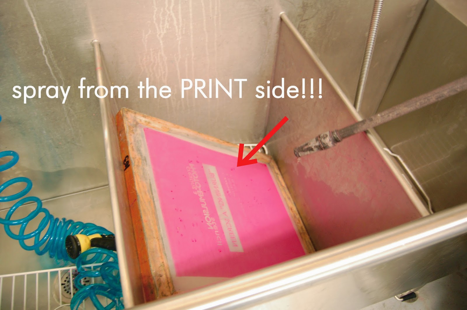 AHS Screen Printing how to RECLAIM a photoemulsion screen...