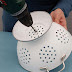Instead Of Tossing Out His Old Strainer, He Drills A Large Hole In The Bottom. His Reason? AWESOME!