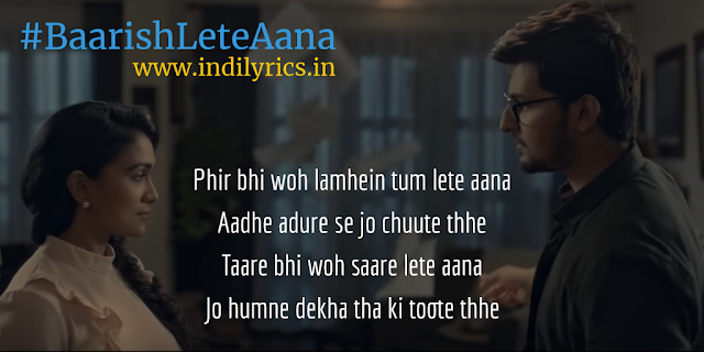 Aati ho to baarish lete aana | Darshan Raval | Audio song lyrics with English Translation and Real meaning