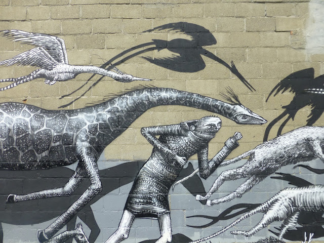Street Art By British Artist Phlegm On The Streets Of Albany, USA.