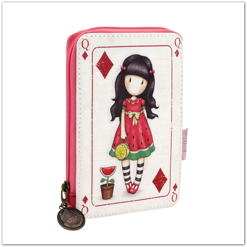 Santoro Gorjuss Every Summer Has A Story pénztárca, römikártya mintával