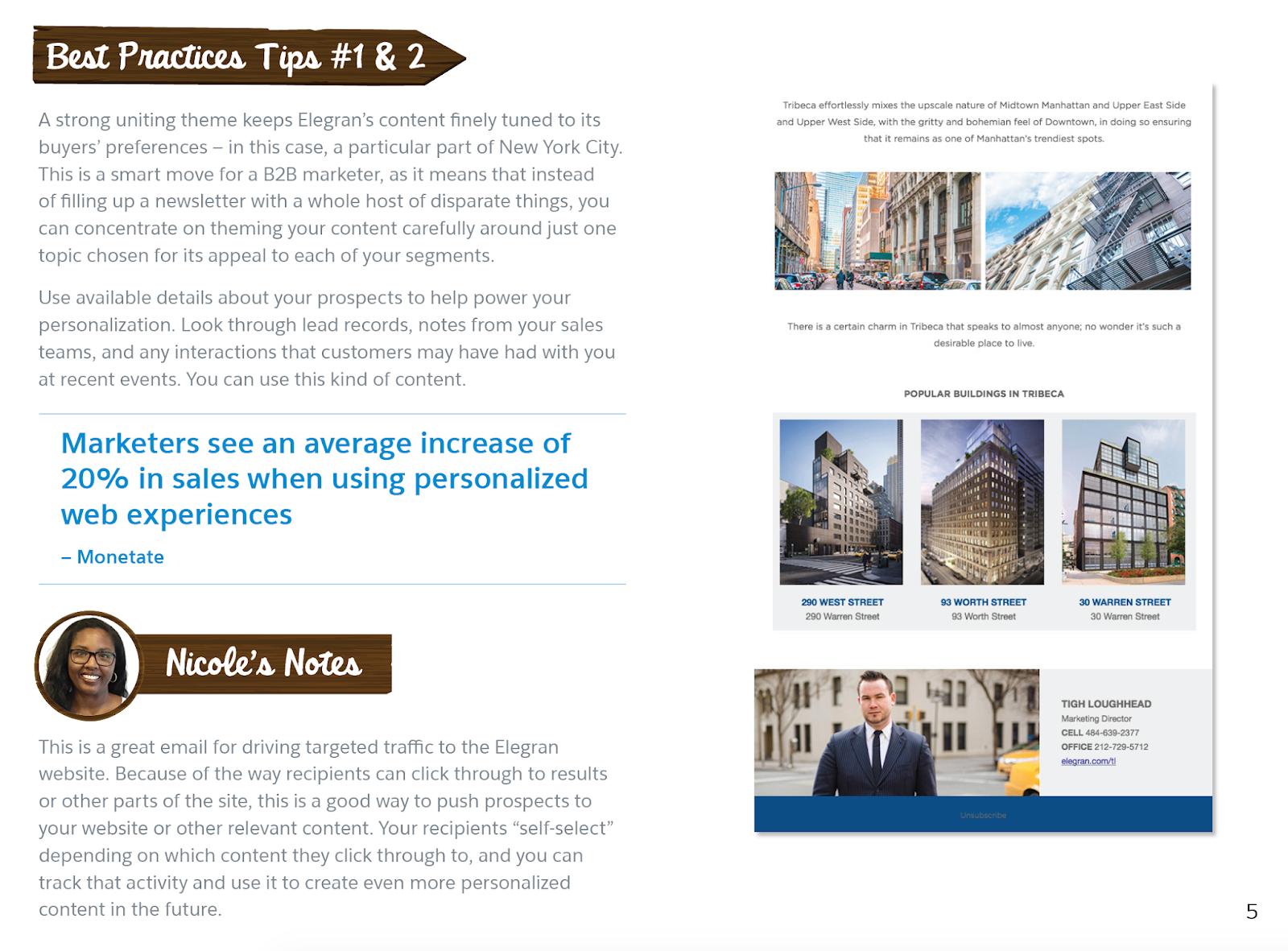Tigh Loughhead featured in Pardot B2B Marketing Ebook:  7 Inspiring Email Templates