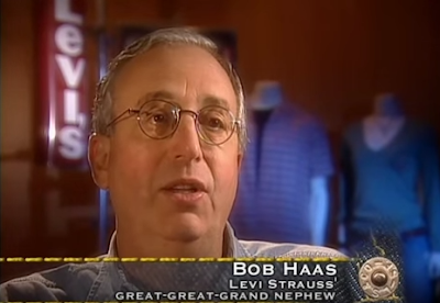 Bob Haas, Chairman of LS&Co., and Levi Strauss' Great-Great-Grand Nephew