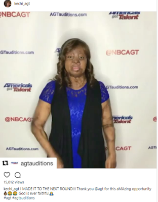 cz "God is ever faithful" Sosoliso plane crash survivor, Kechi Okwuchi, celebrates making it to the second round of America's Got Talent