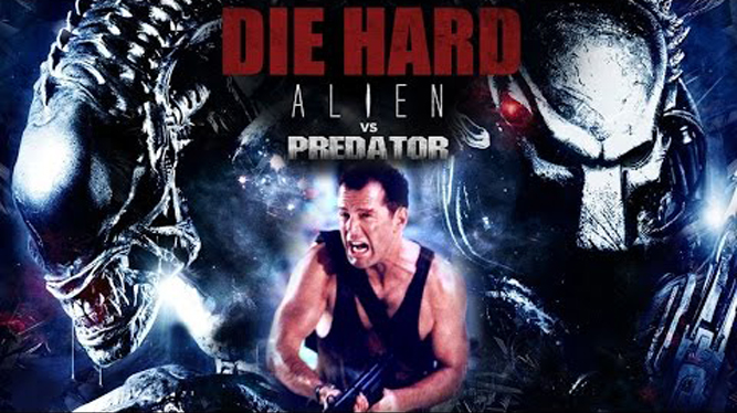ｃｉａ こちら映画中央情報局です Die Hard Vs Alien Vs Predator ブルース ウィリスの不死身のジョン マクレーン刑事が ついに最凶の不運に見舞われる シリーズ待望の最新作 ダイ ハード Vs エイリアン Vs プレデター の予告編を初公開