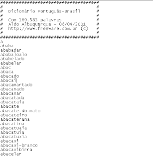 wordlist dicionario em portugues wordlist dicionario em portugues