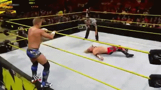 Image result for TYSON KIDD ELBOW DROP GIF