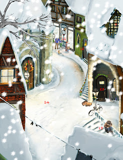 La città di Natale - grande calendario dell'avvento