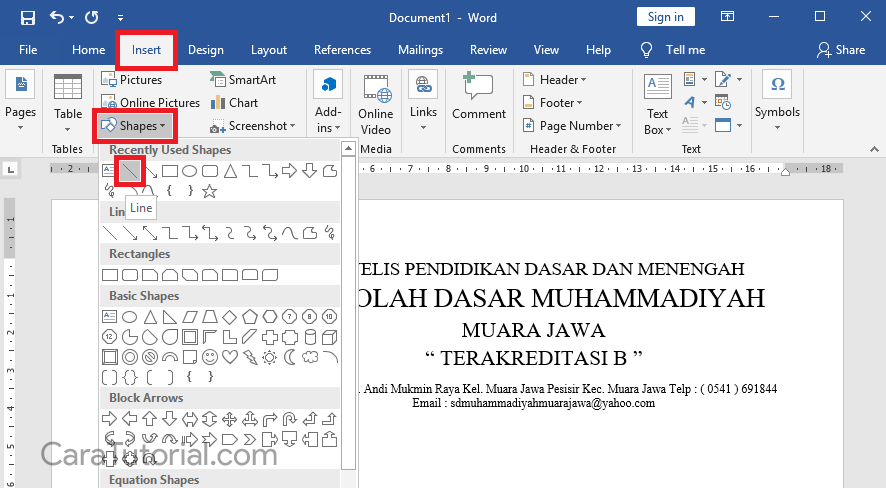 Cara Membuat Kop Surat di Microsoft Word yang Bagus dan Rapi