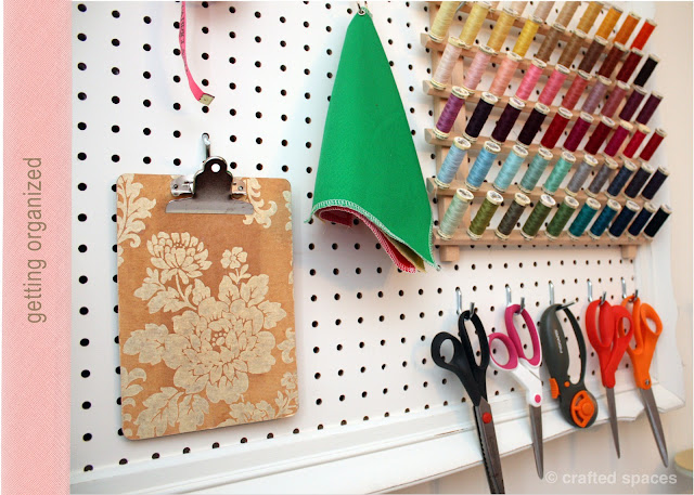 Crafted Spaces: DIY Pegboard Wall Organizer