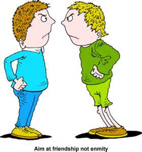 Aim at friendship not enmity. Aim at friendship not enmity.