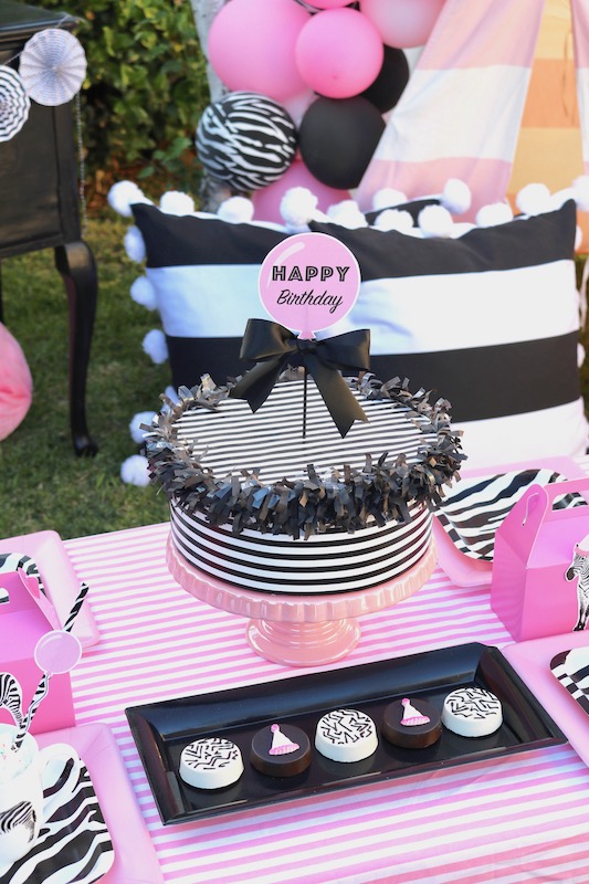 Pretty Pink Zebra themed birthday party! LAURA'S little PARTY