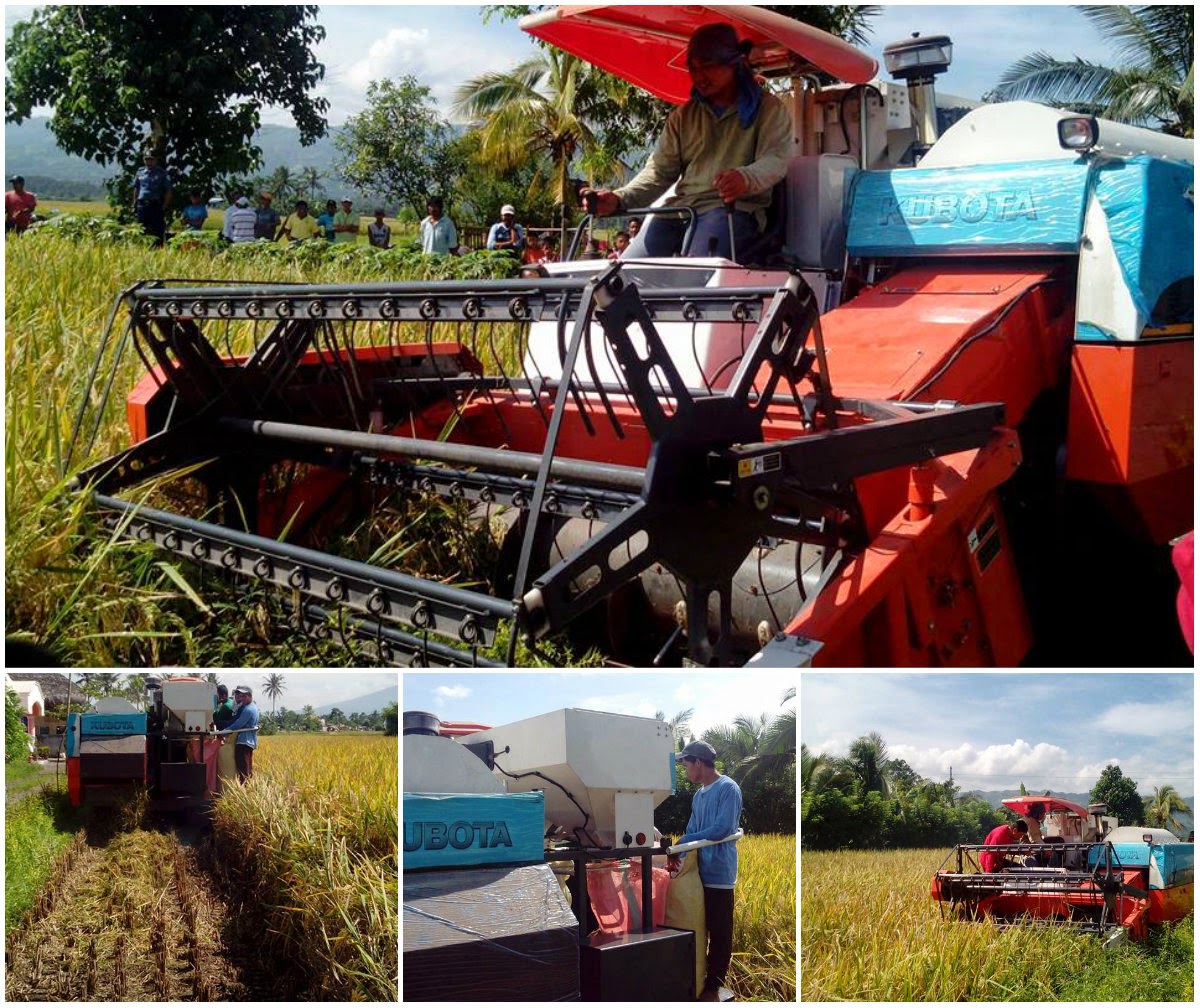 Albay 3rd District Ligao demonstrates operation of new rice combine