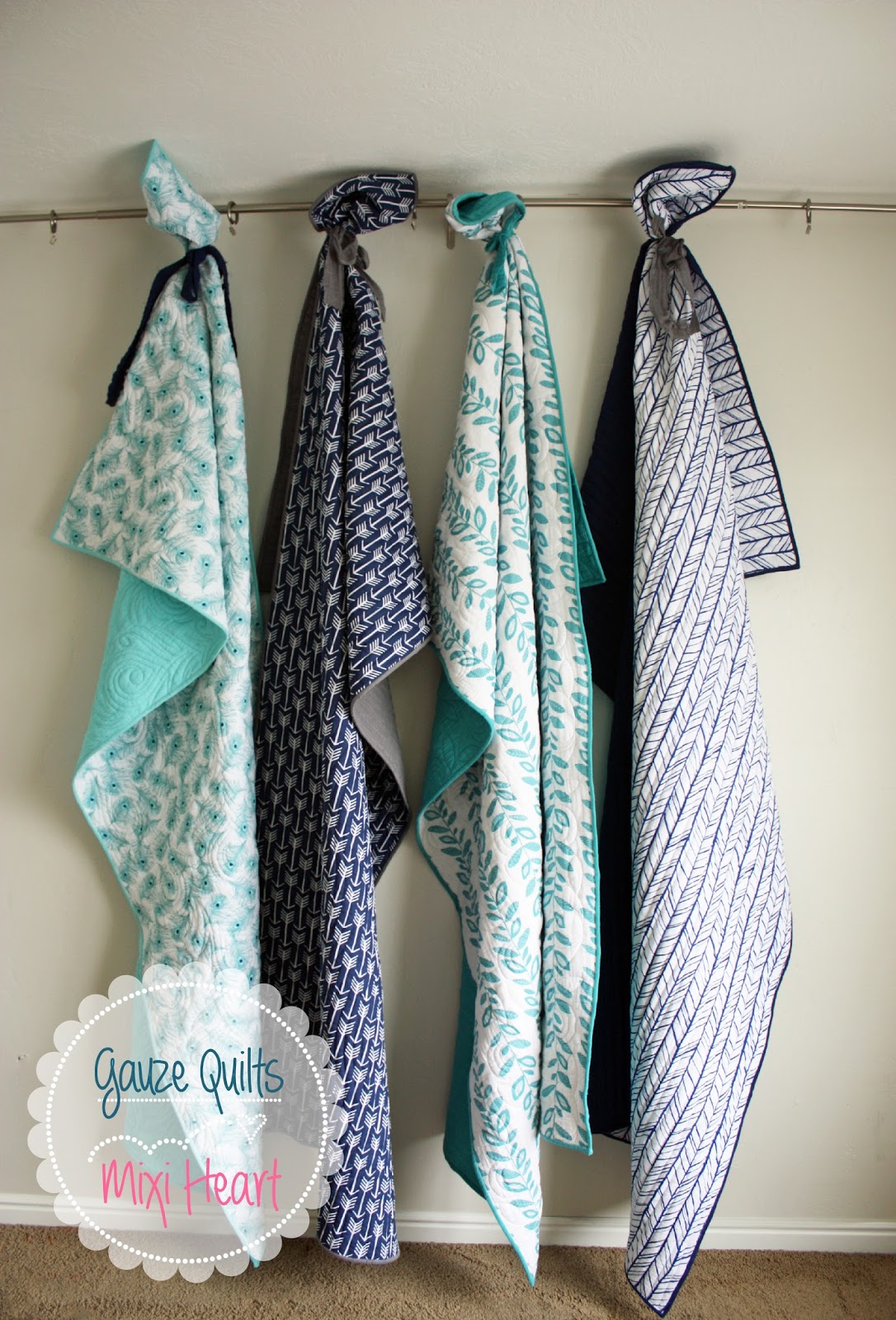 With all my Heart (Mixi Heart) Double Gauze Quilts