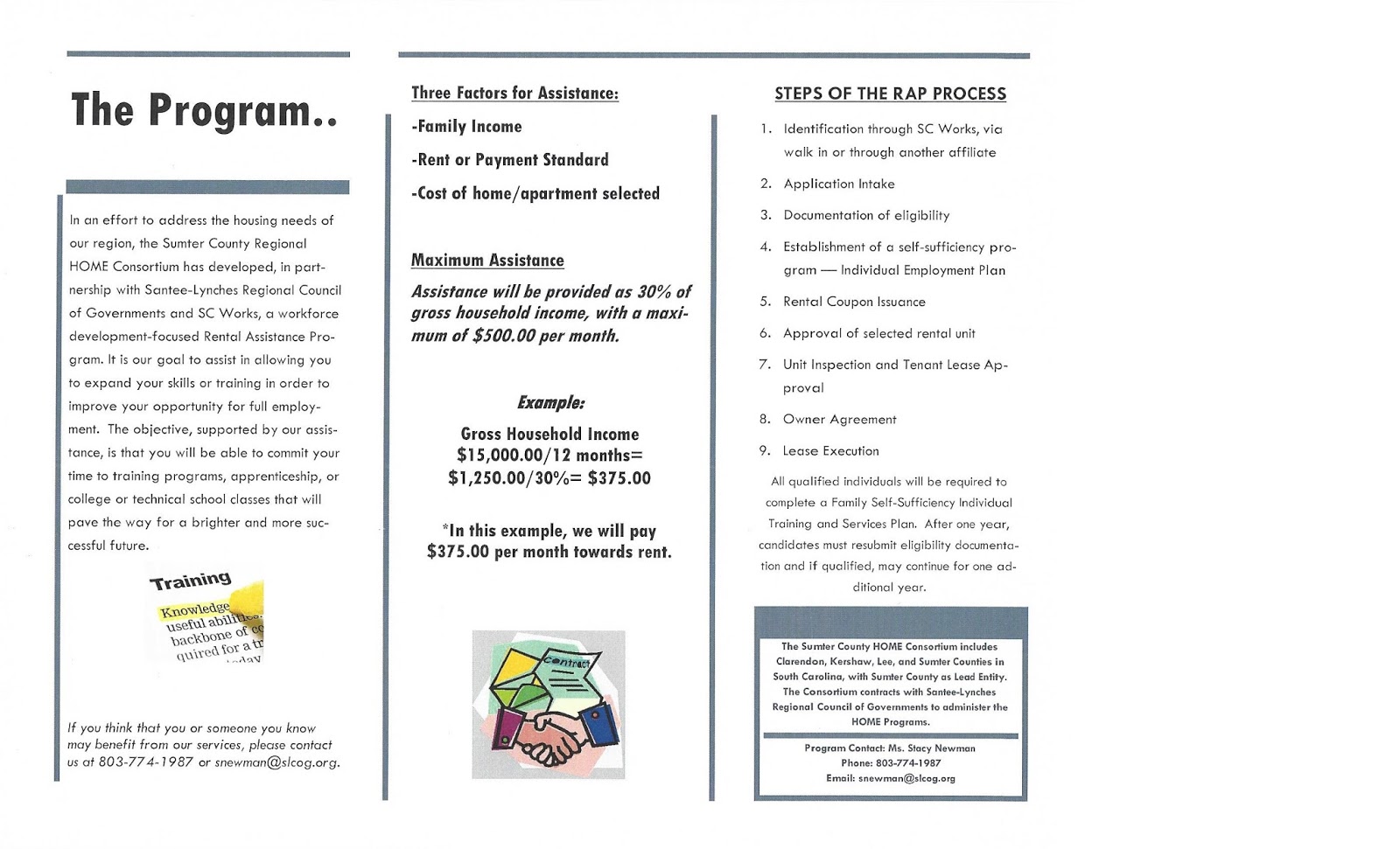 SanteeLynches Council of Governments Work Based Rental Assistance Program