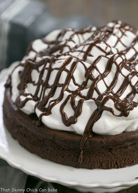 Flourless Chocolate Cake with Marshmallow Frosting Recipe