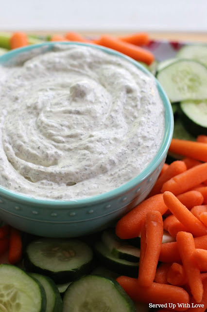 Garden Fresh Dill Dip by Served Up With Love - WEEKEND POTLUCK 493