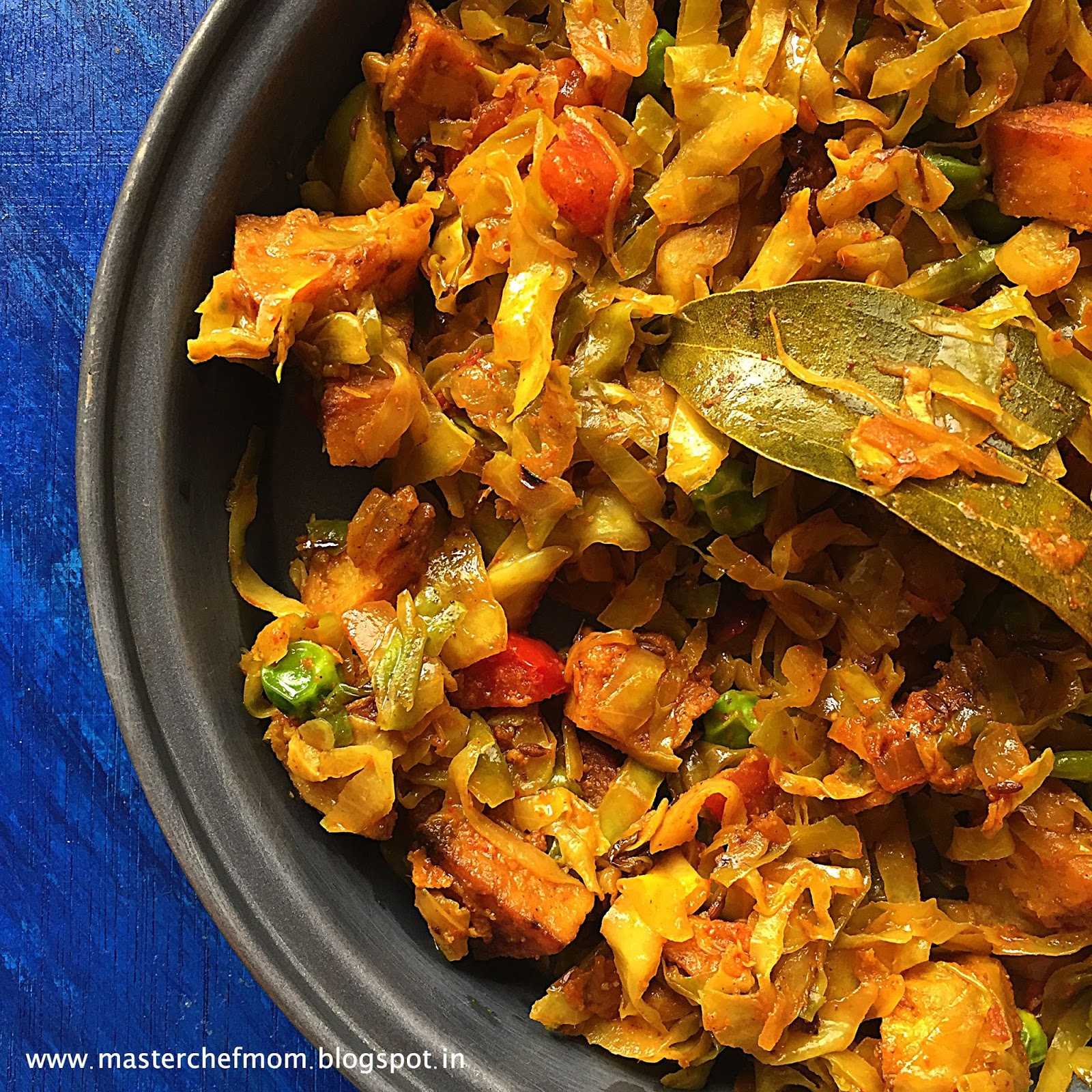 MASTERCHEFMOM Bandhakopir Ghonto Bengali Style Cabbage Stir Fry Vegan and Gluten Free Recipe