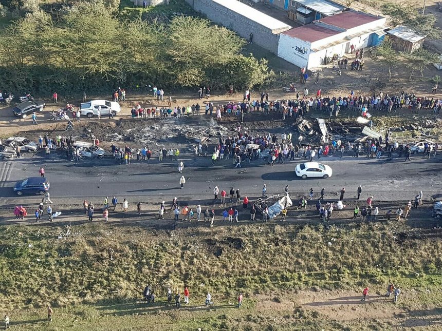 Bonyeza Star KENYA FUEL TANKER EXPLOSION LEAVES 40 DEAD ALONG