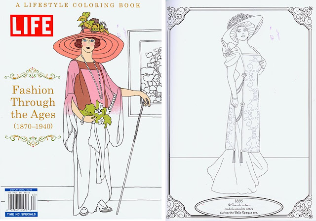 Fashion Through the Ages Coloring Contemporary coloring book.