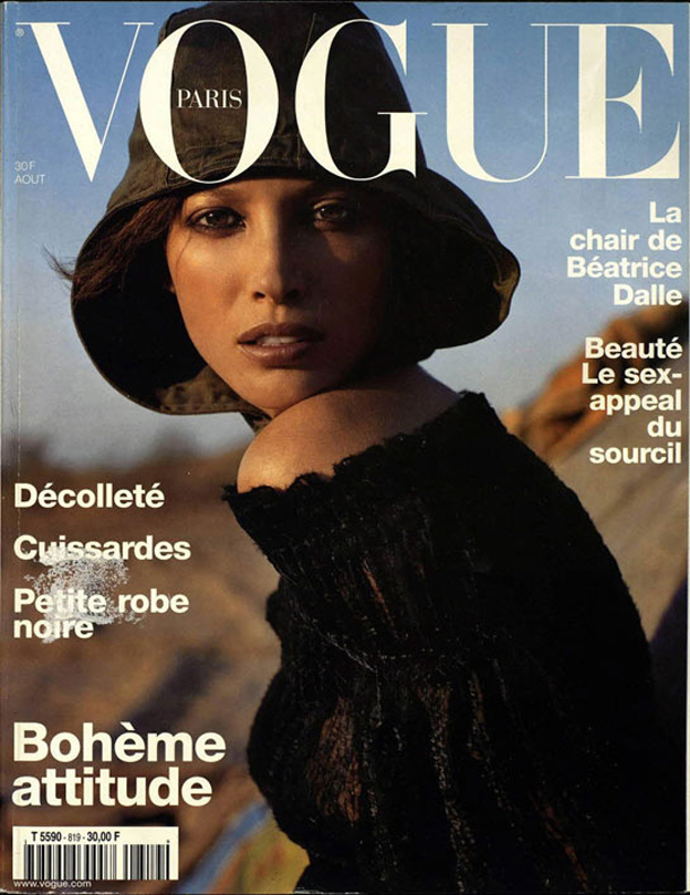 Christy Turlington in the first cover of Inez and Vinoodh