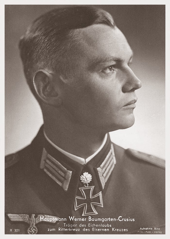 Carte postale Werner Baumgarten-Crusius Ritterkreuzträger Knight Cross Holder