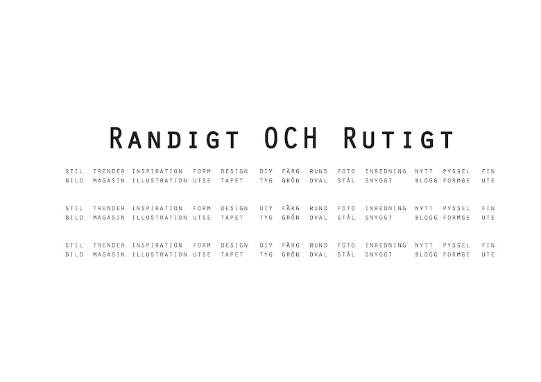 RANDIGT OCH RUTIGT