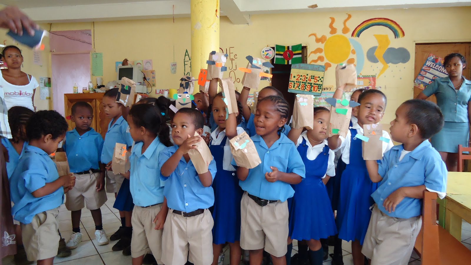 Dominica: More shots of Crayfish River Pre School