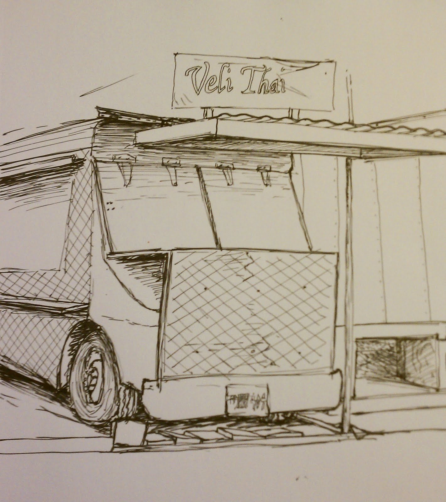 Art.D.Thireault: Food Cart Site Sketch 2