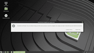 Linux Mint 19 Tara installation complete Linux Mint 19 Tara installation complete