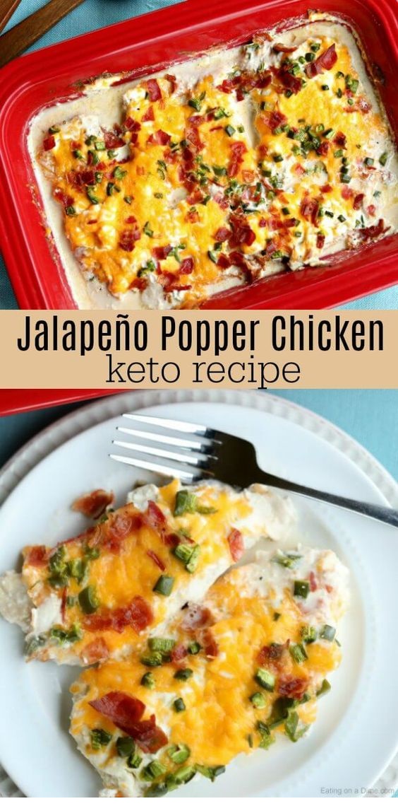 Keto Jalapeno Popper Chicken
