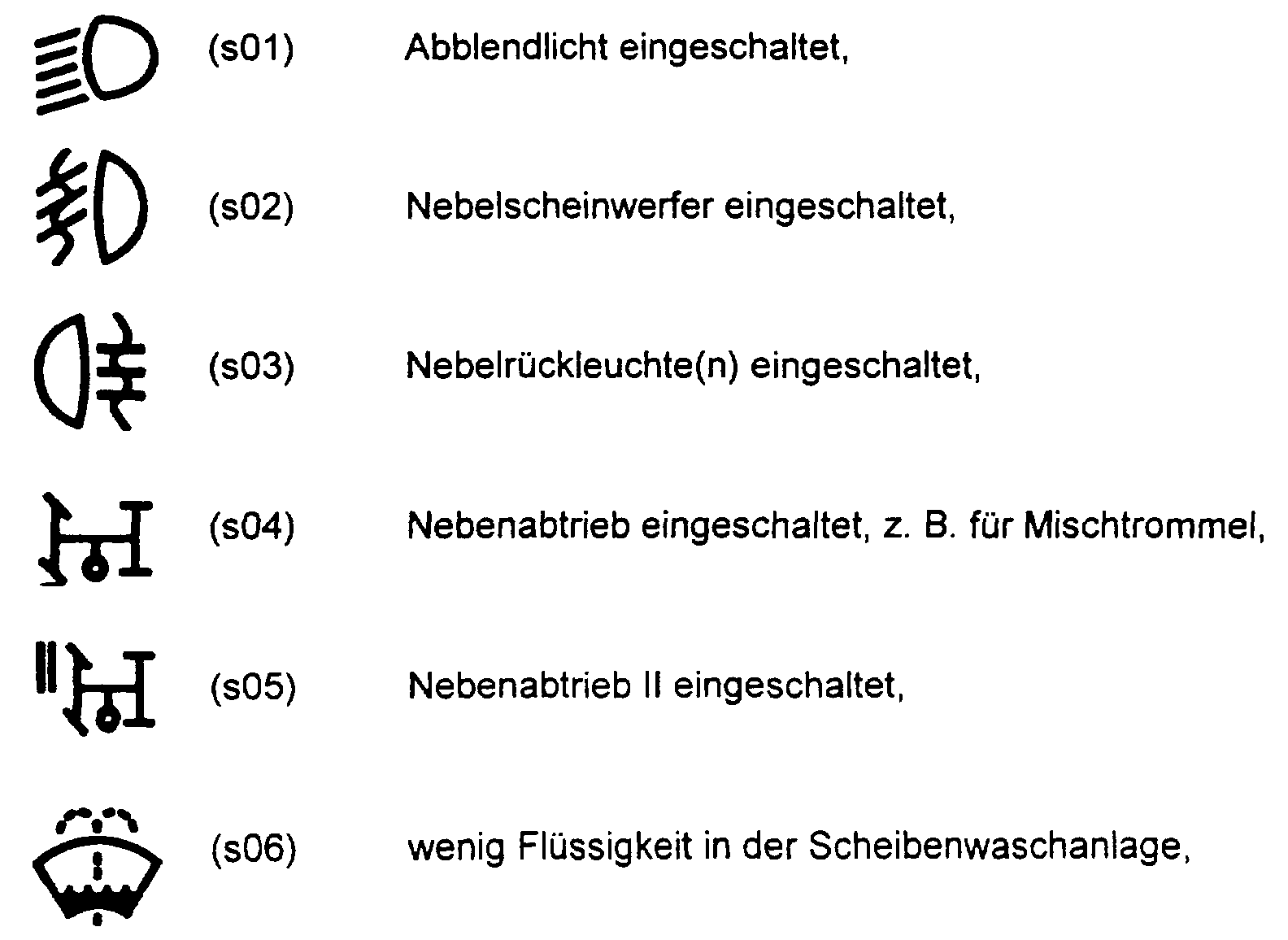 nebelschlussleuchte symbol woodenbild )