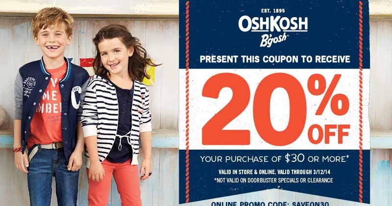 Osh kosh outlet printable coupons 2018