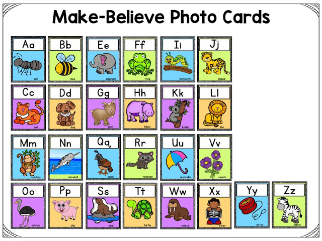 https://www.teacherspayteachers.com/Product/Alphabet-Letter-Posters-Real-and-Make-Believe-3271388