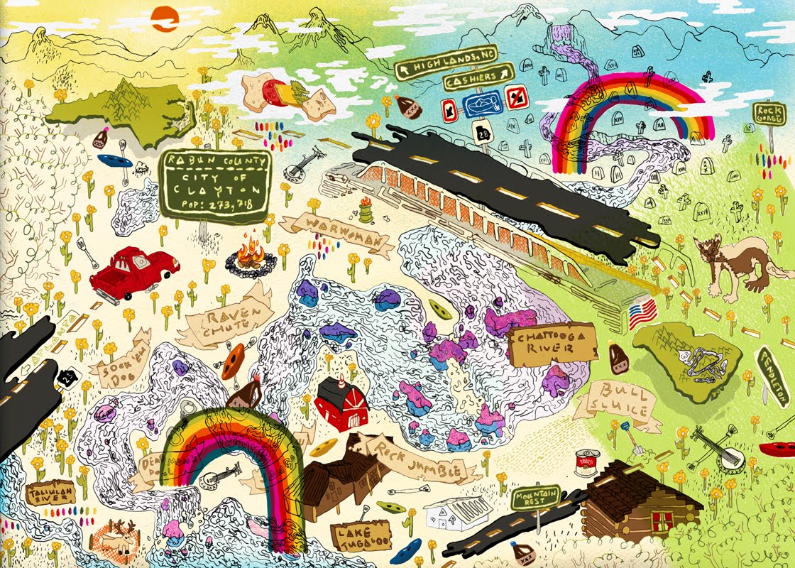 Illustrated Maps Deliverance River