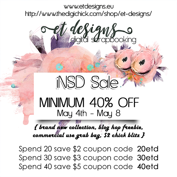 iNSD SALE starts! Blog Hop Freebie, New Collection Flowery May, CU Grab ...