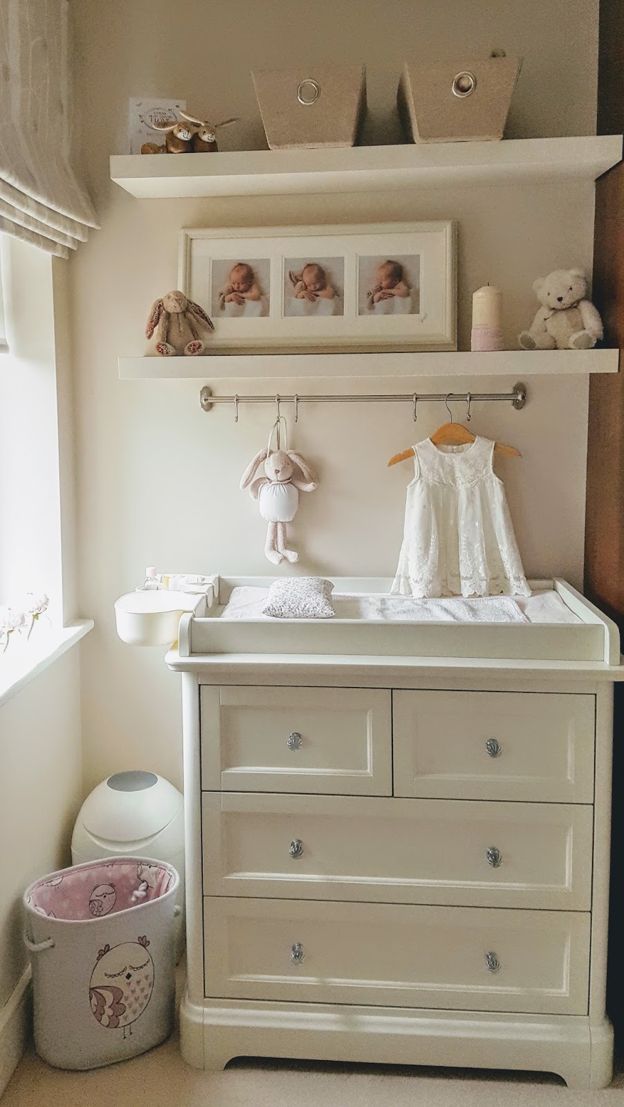 above changing table storage