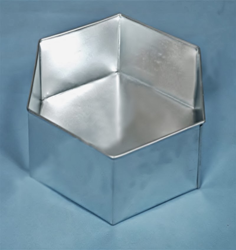 CAKE TIN STORE WORLD WIDE 4 TIER HEXAGONAL CAKE TINS