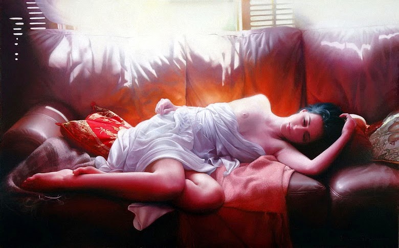 Bela Adormecida - Pinturas sensuais de Andrei Belichenko