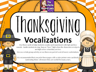  Sunday's Freebie: Thanksgiving Vocal Explorations