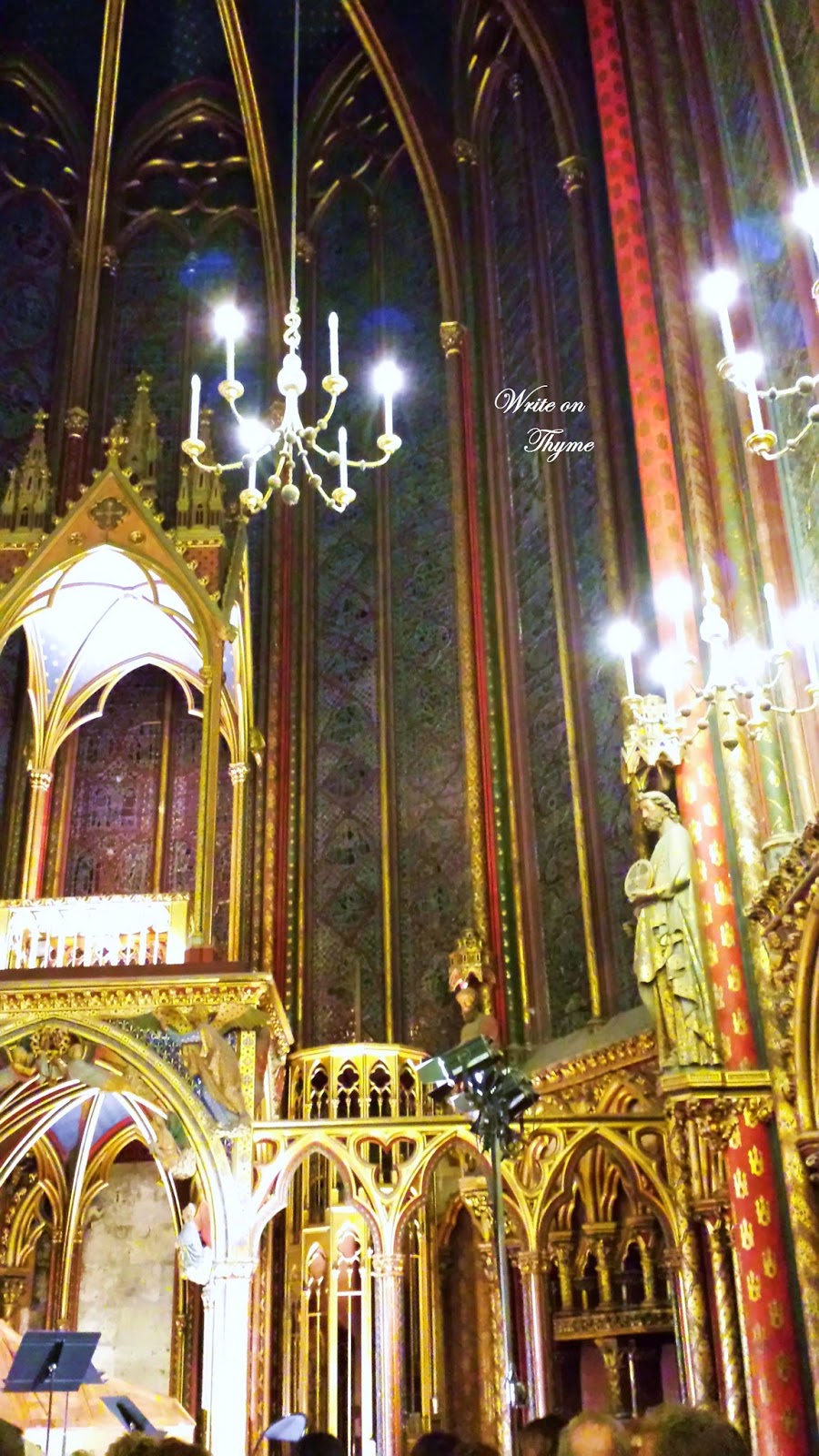 Write On Thyme Vivaldi Concert at La Sainte Chapelle Church in Paris