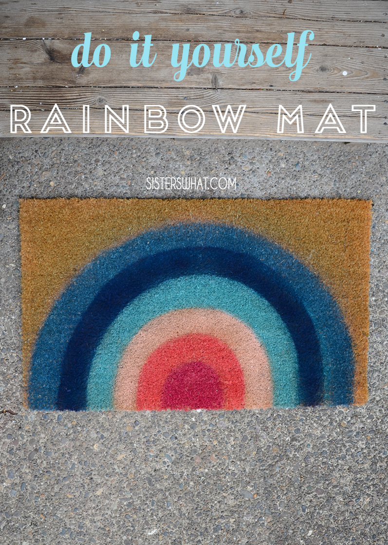 do it yourself rainbow mat